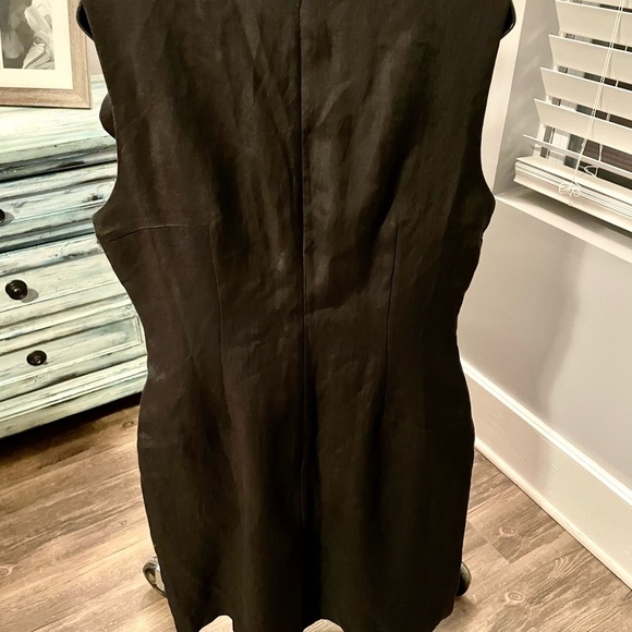 ANTHRO Burlapp Shift Dress w/ Bow Rare - Picture 7 of 8